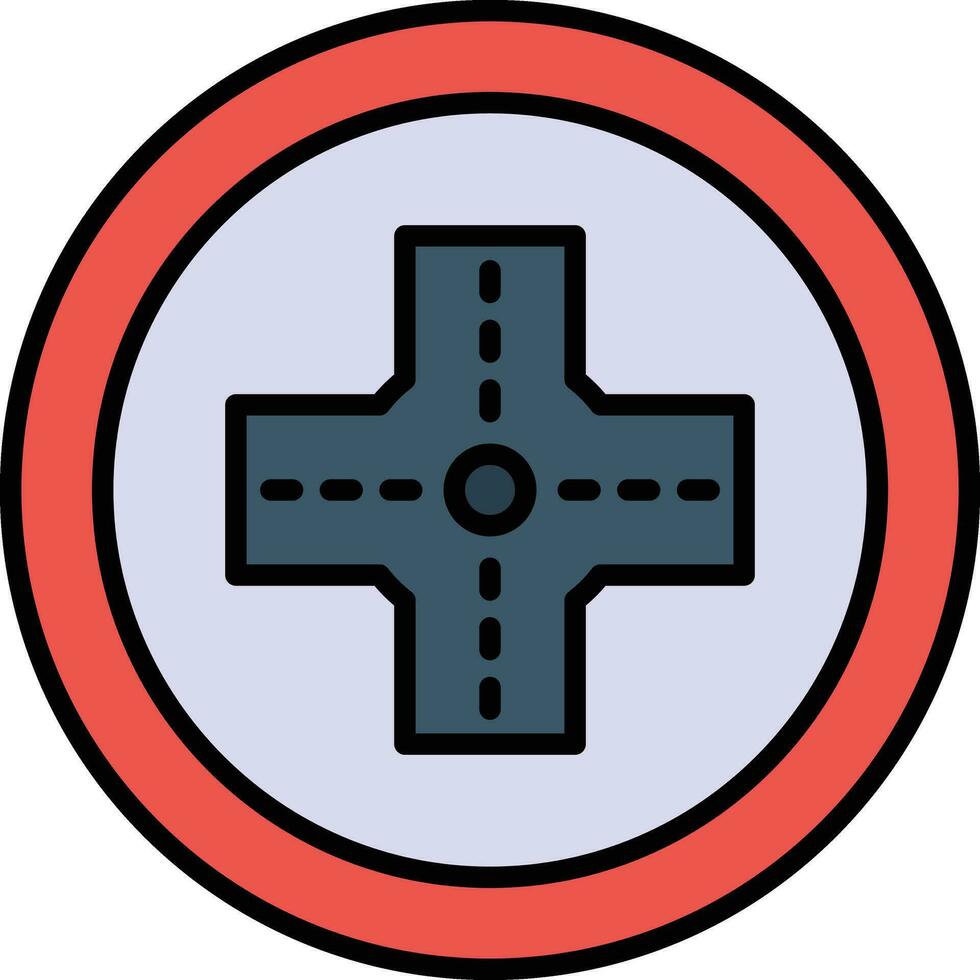 Intersection Vector Icon