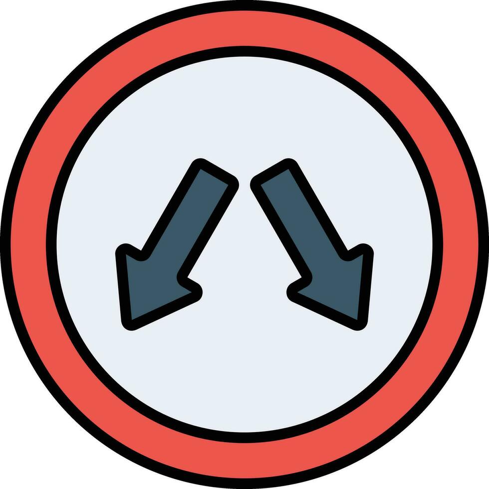 Keep In Lane Vector Icon