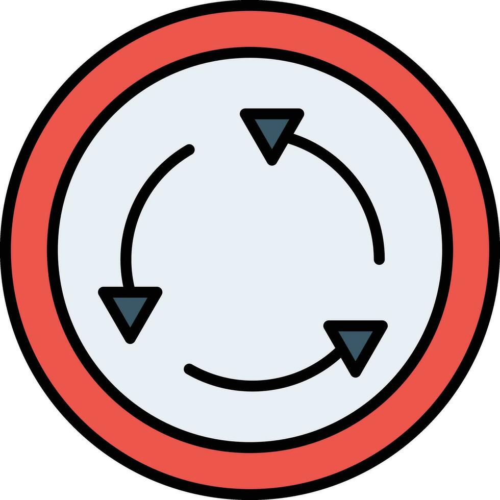 Roundabout Vector Icon