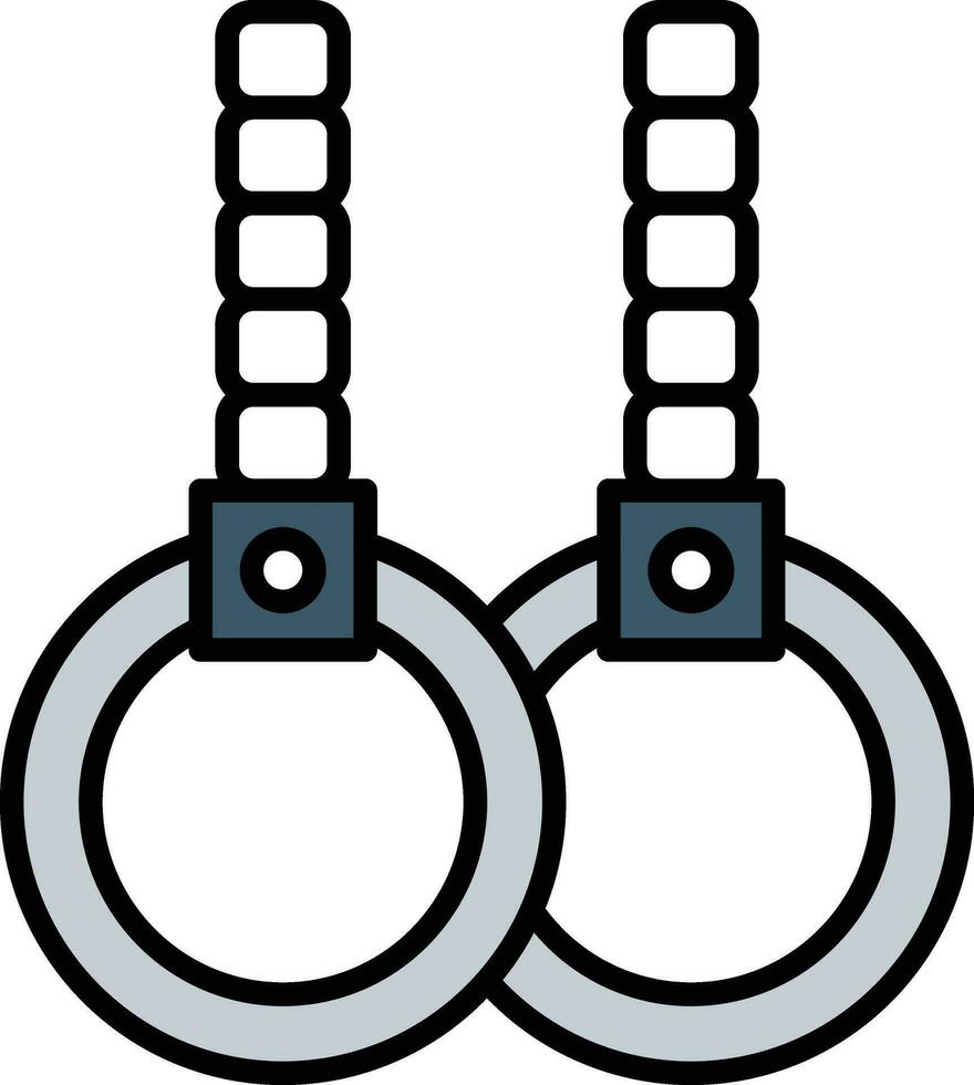 Gym Rings Vector Icon