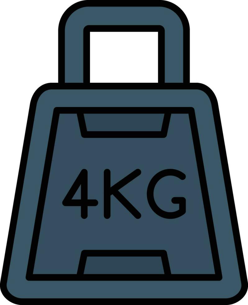 icono de vector de peso