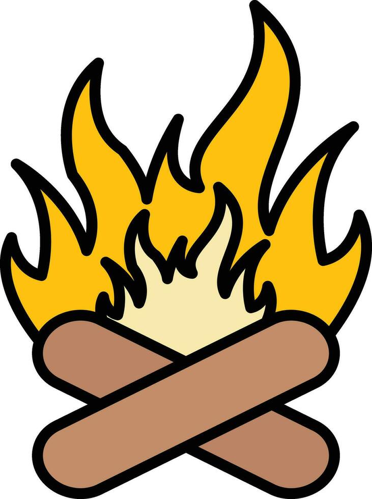 Bonfire Vector Icon