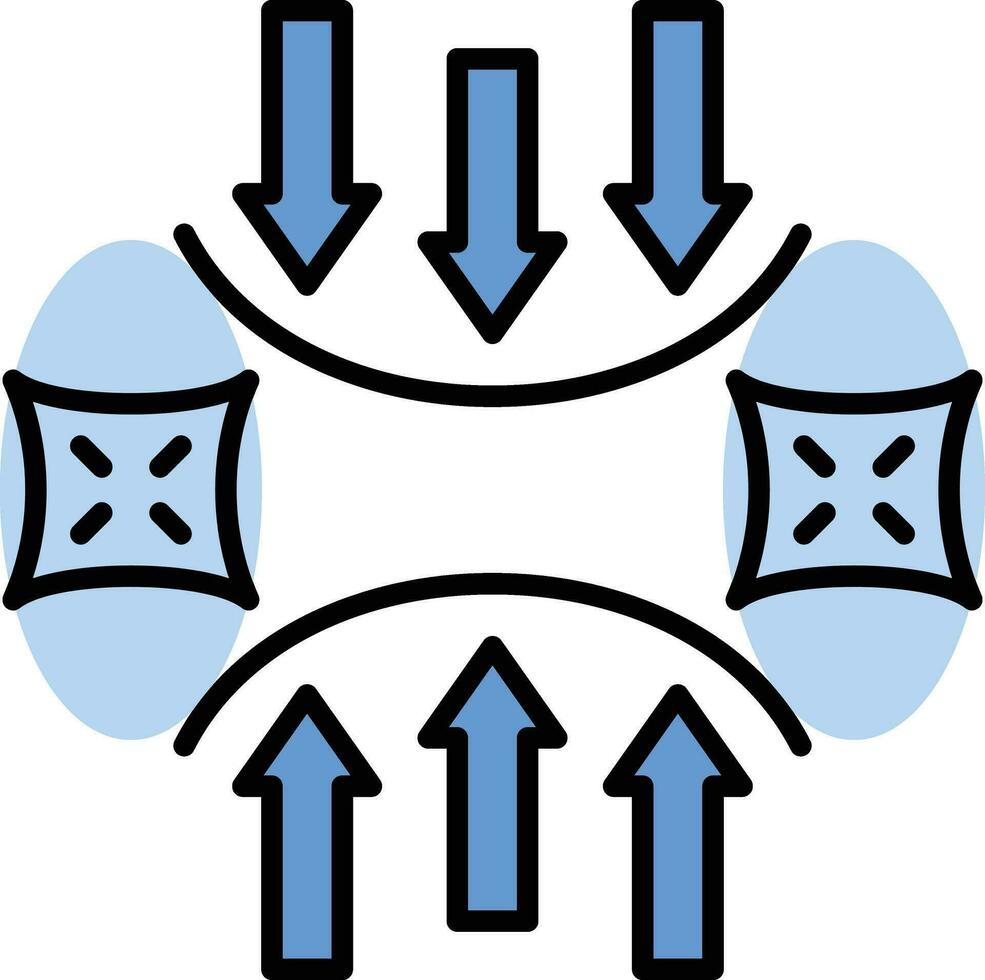 icono de vector de elasticidad