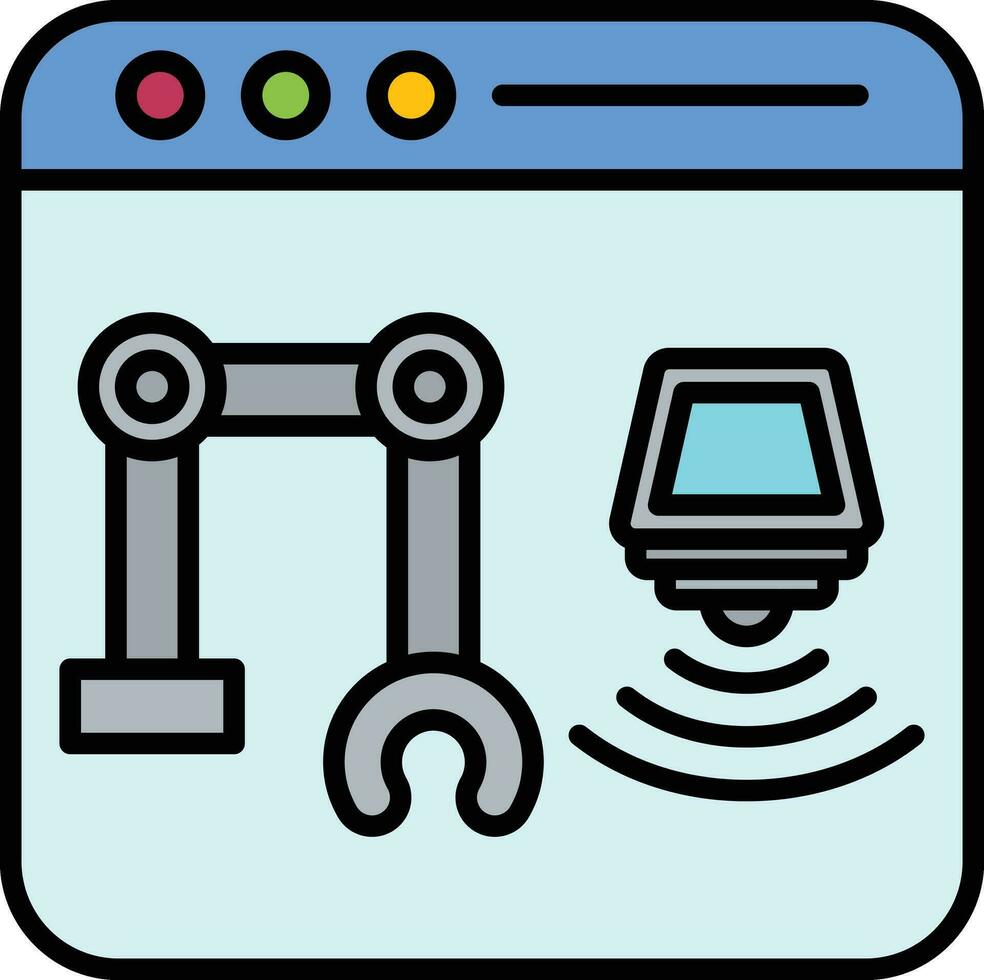 Cyber Physical System Vector Icon