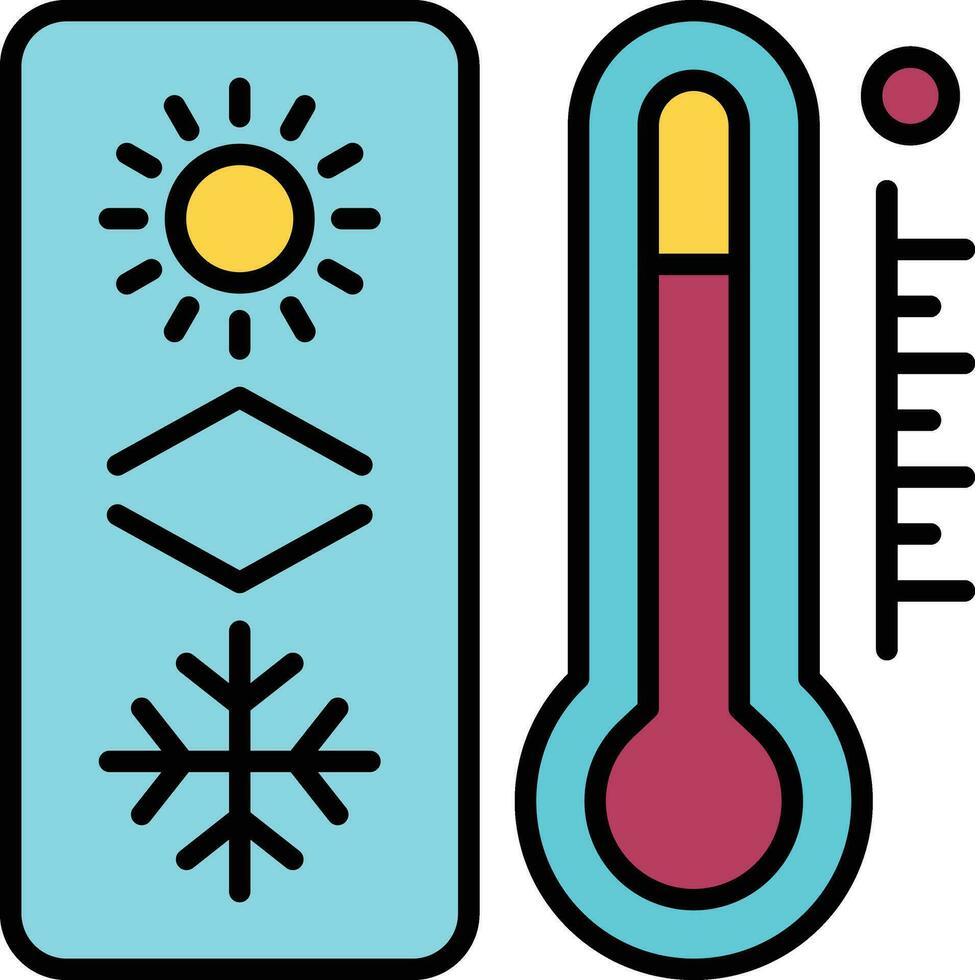 icono de vector de termostato