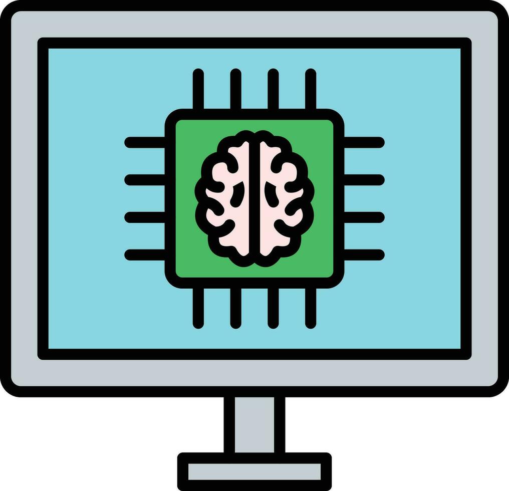 Deep Learning Vector Icon