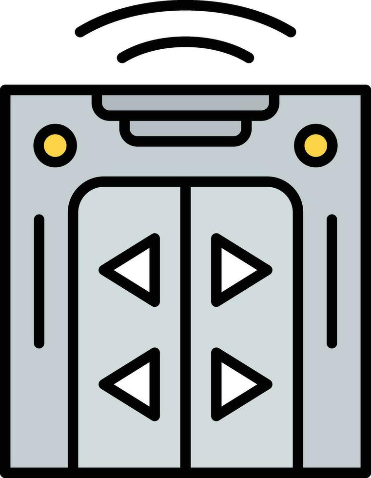 Electric Door Vector Icon