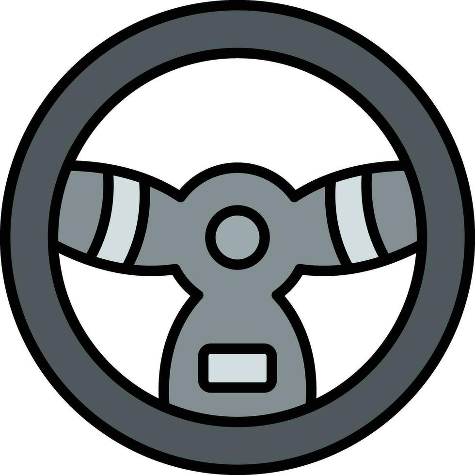 icono de vector de volante