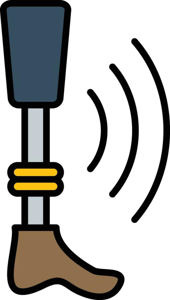 Smart Prosthesis Vector Icon