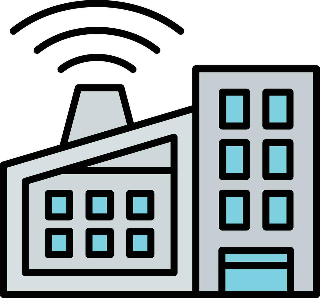 Smart Factory Vector Icon