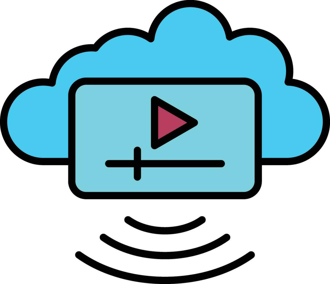 Streaming Vector Icon