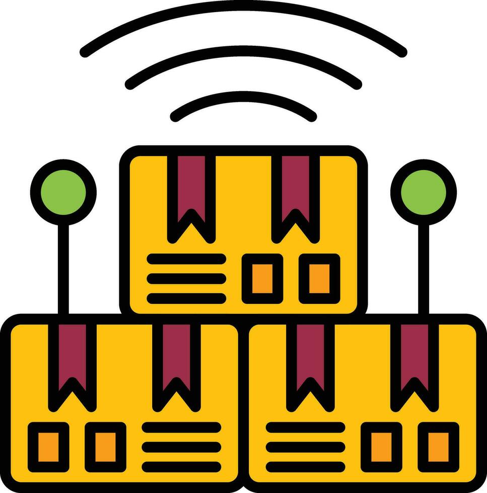 Smart Logistic Vector Icon