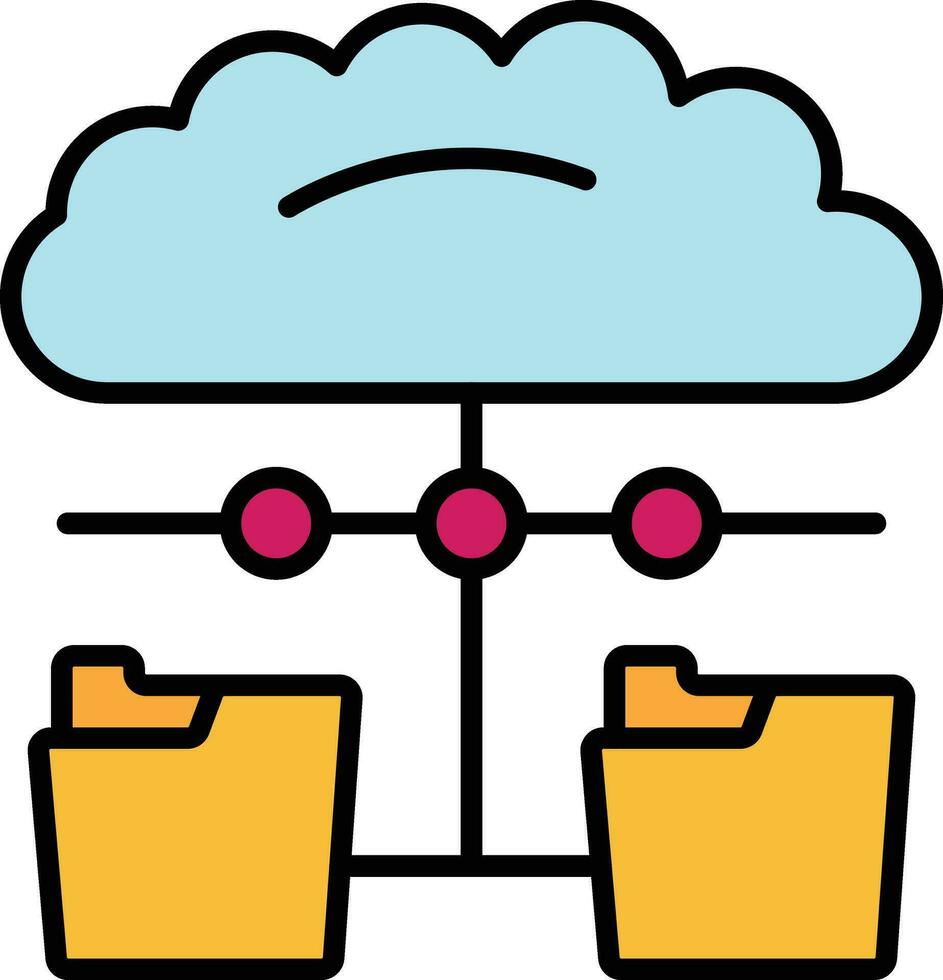 Distributed Data Vector Icon