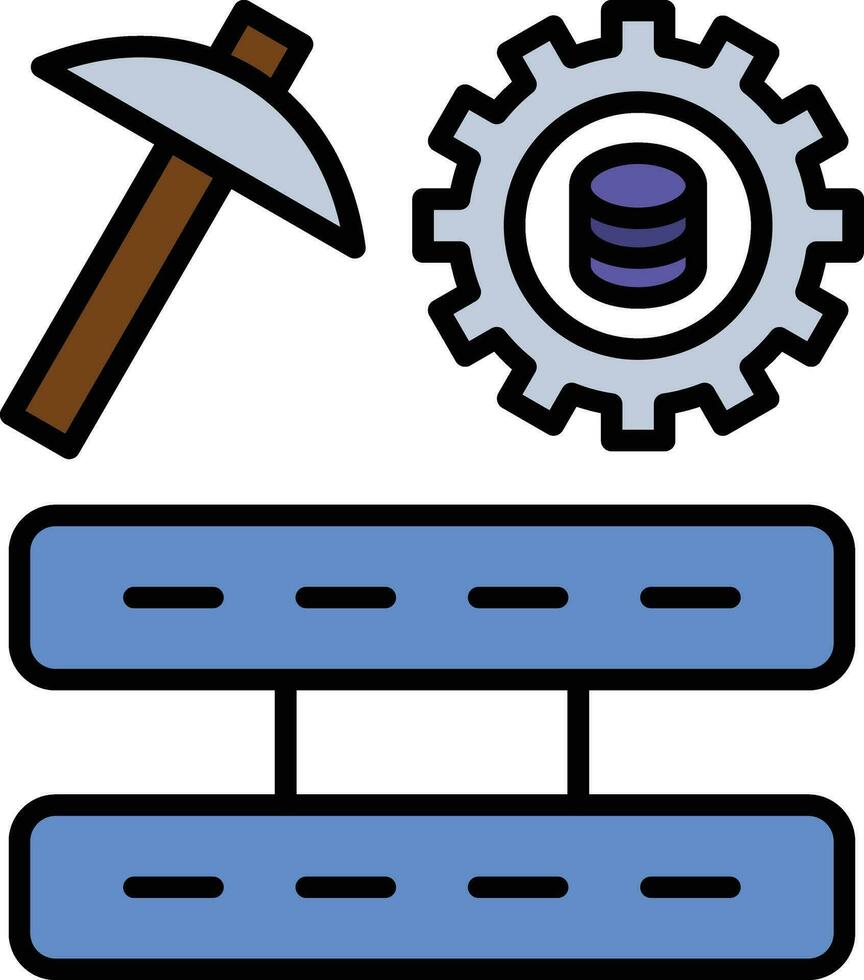Data Mining Vector Icon