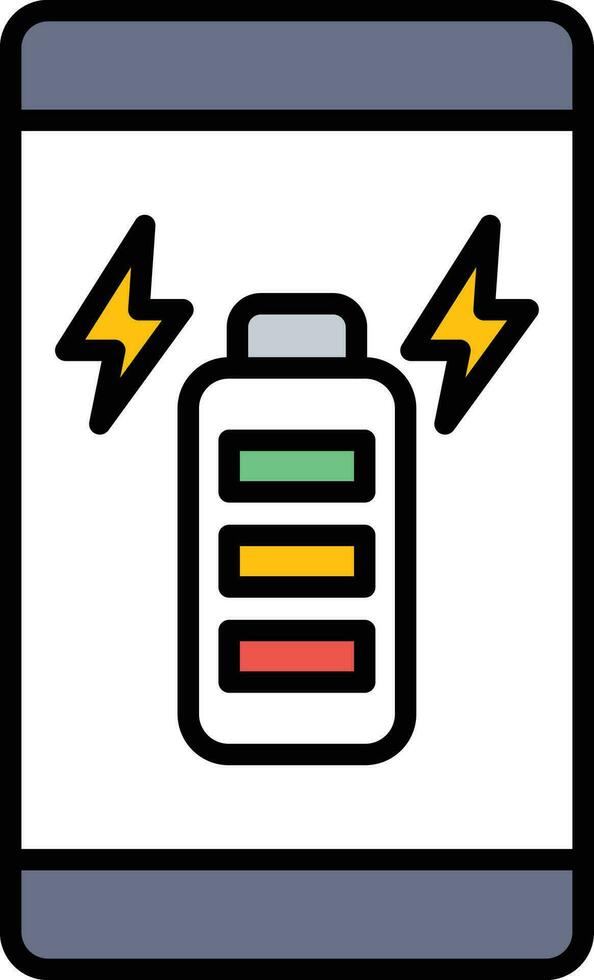Battery Charging Full Vector Icon