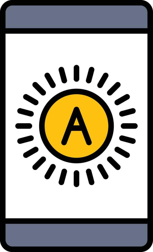 Brightness Auto Vector Icon