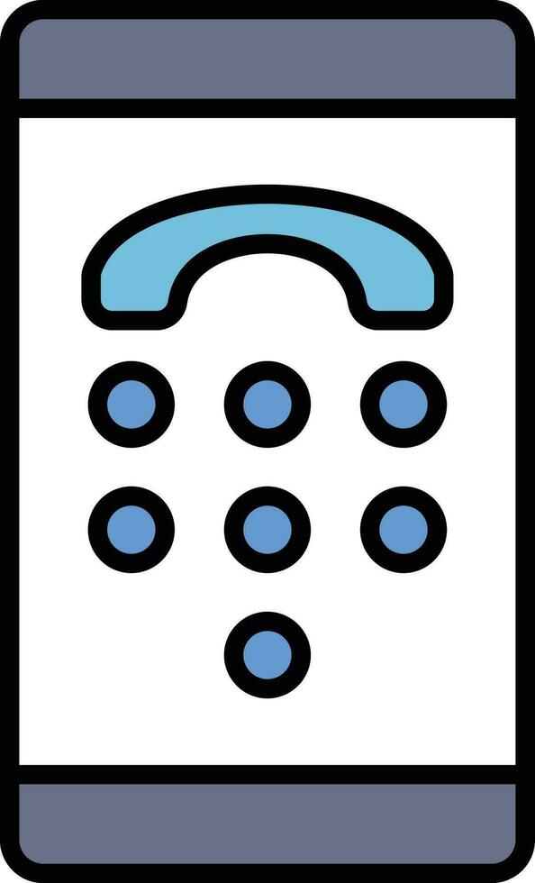 Dial Pad Vector Icon