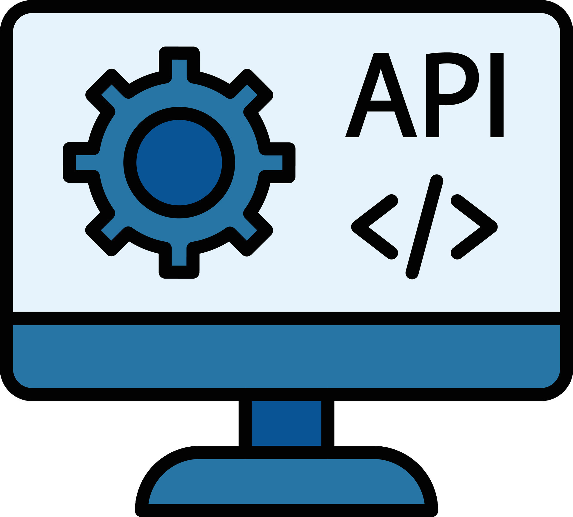 Web API Vector Icon 30385546 Vector Art at Vecteezy