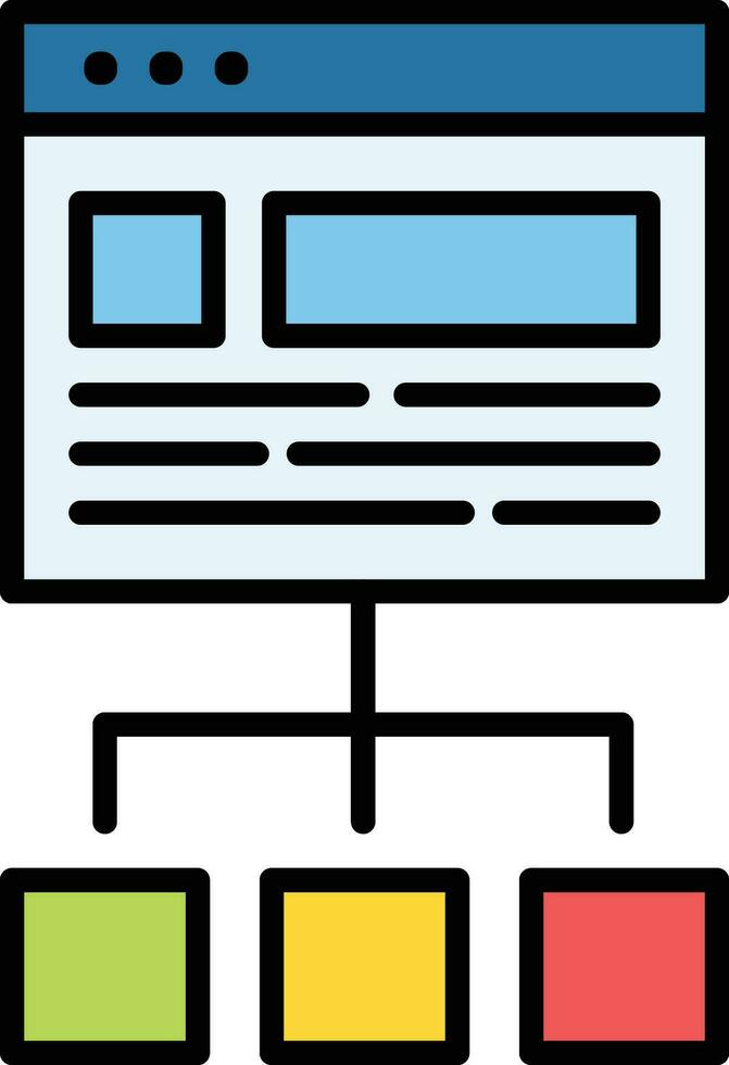 Website Structure Vector Icon