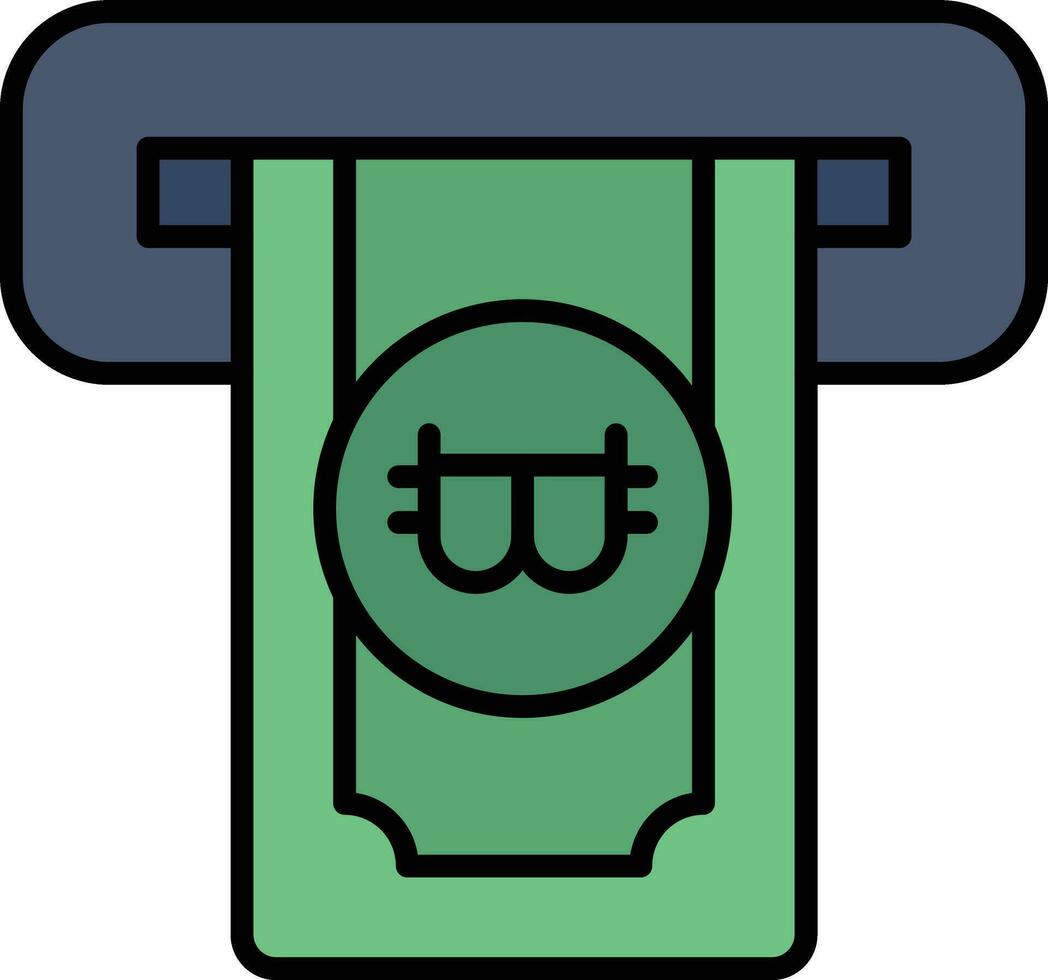 Cryptocurrency ATM Vector Icon