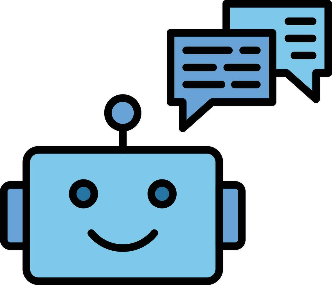 Chat Bot Vector Icon