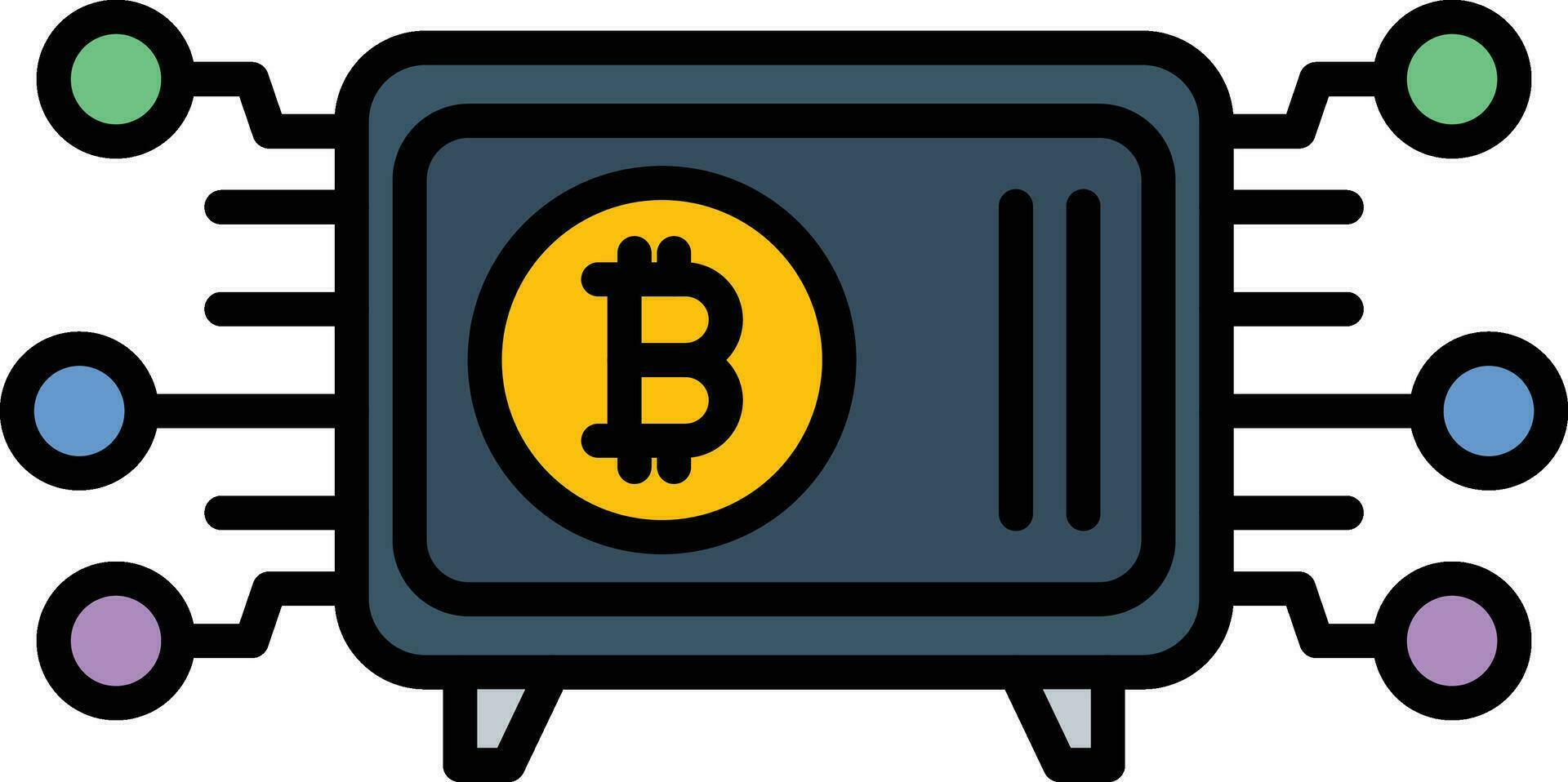 Crypto Vault Vector Icon