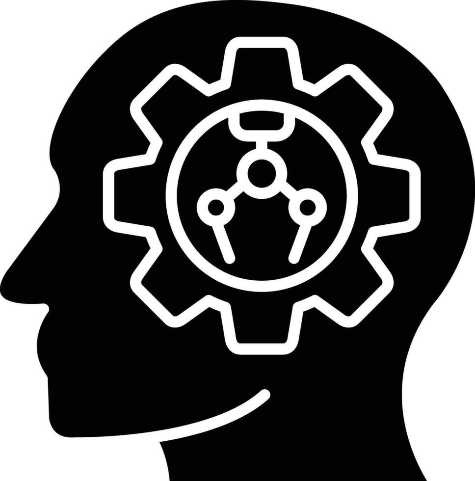 Machine Thinking Vector Icon