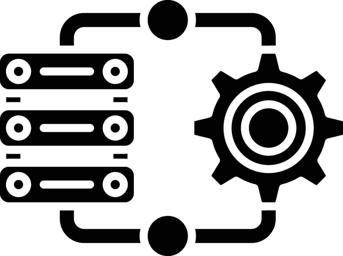 Server Side Engineering Vector Icon