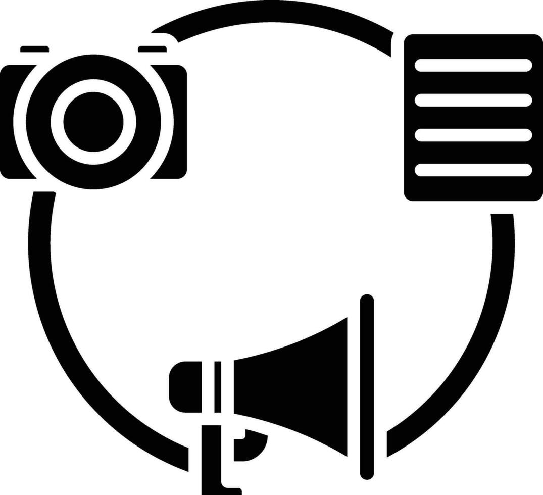Media Liaison Vector Icon