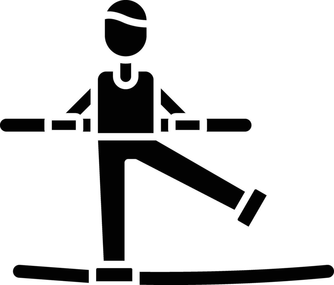 Tightrope Walker Vector Icon