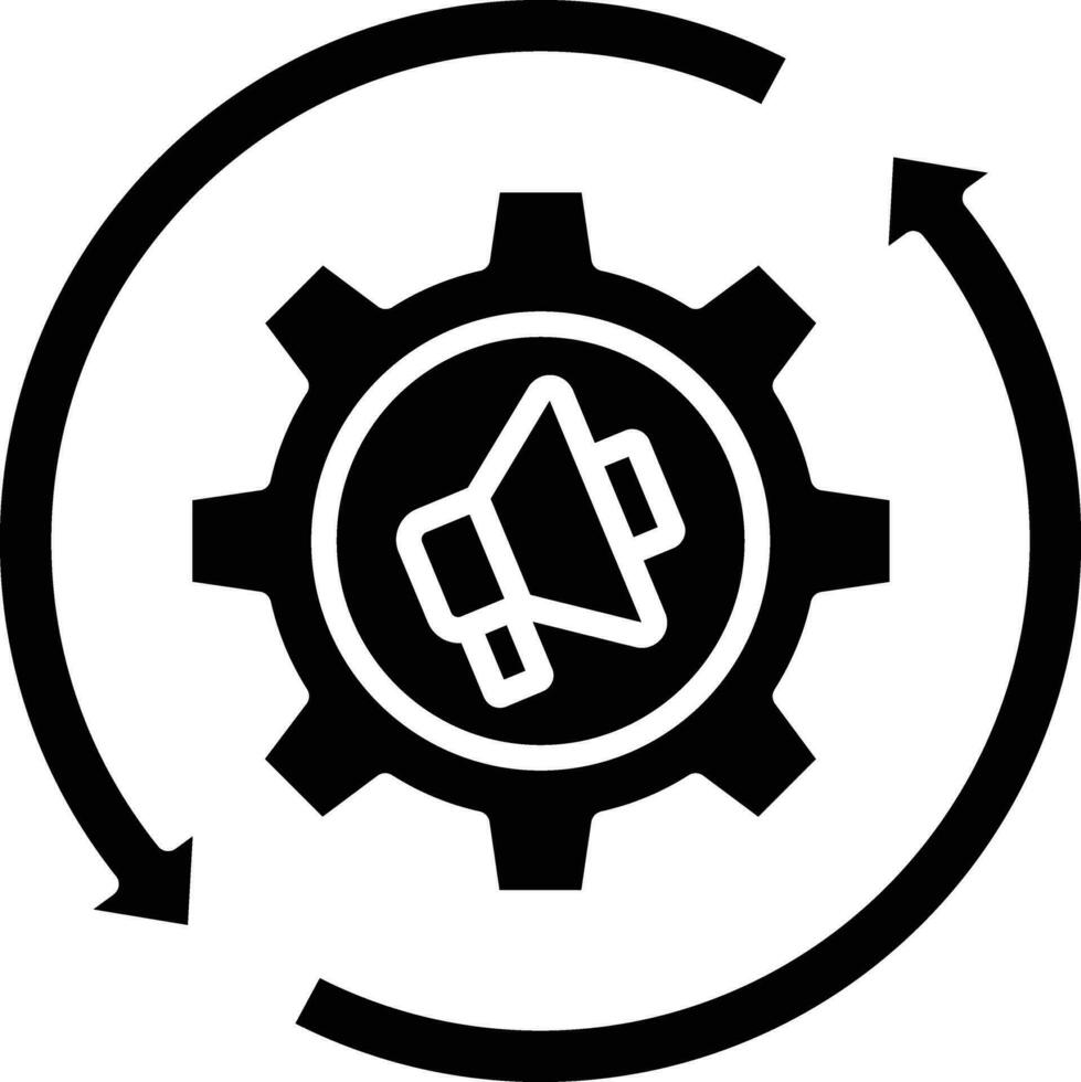 Marketing Automation Vector Icon