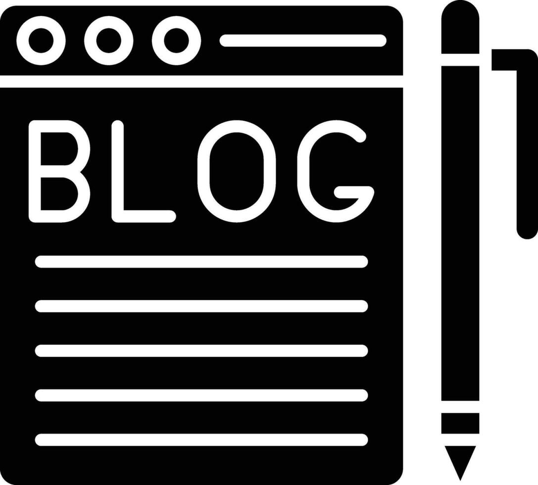 icono de vector de blogs