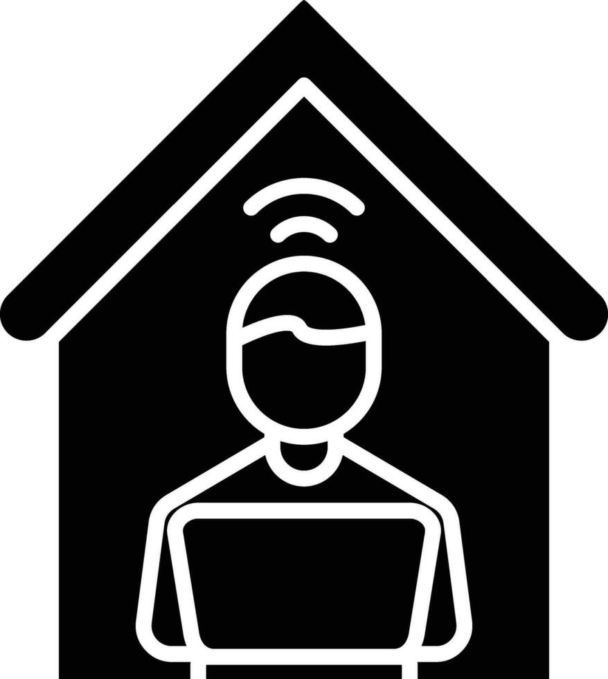 Remote Work Vector Icon