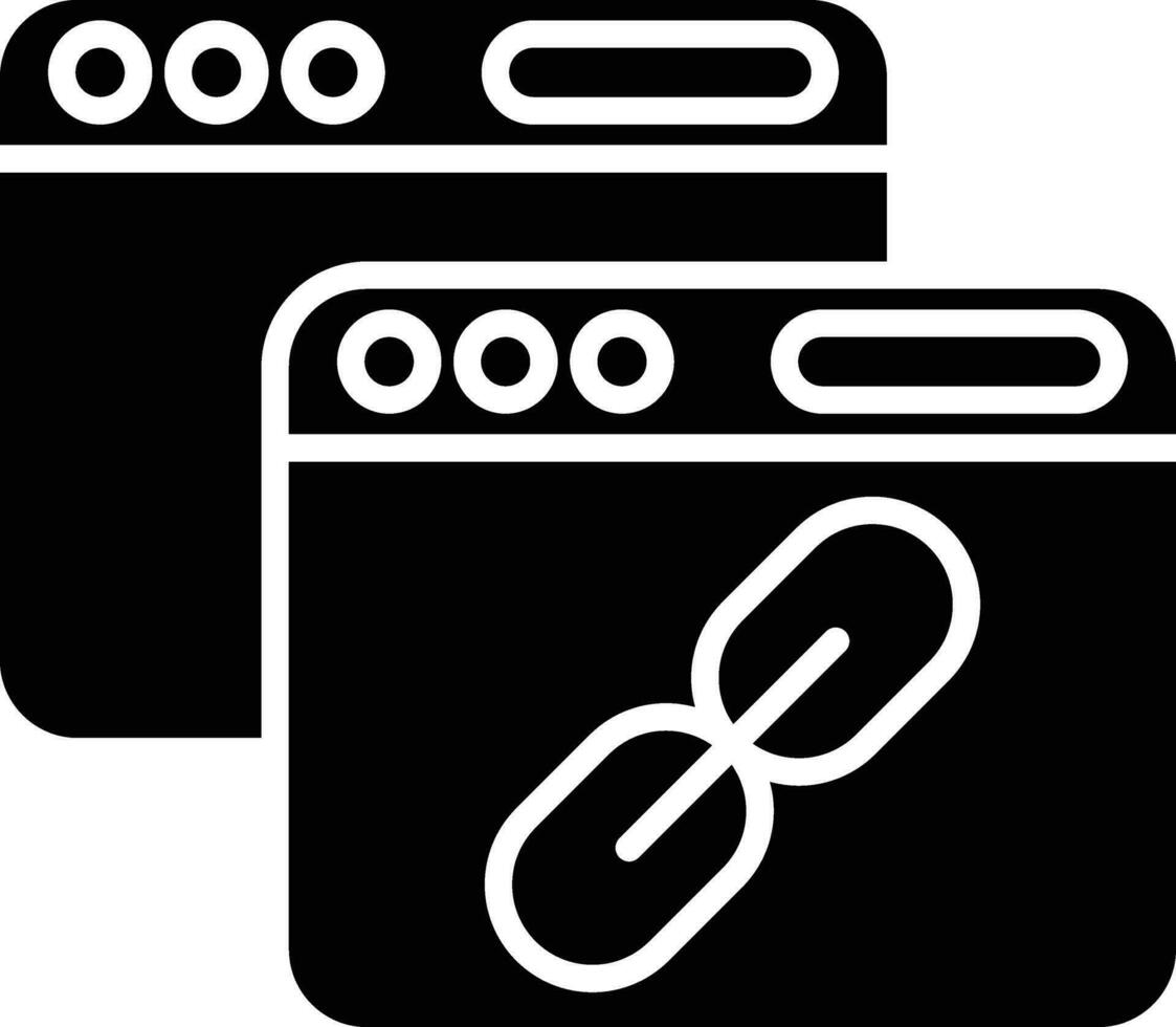 Backlink Vector Icon