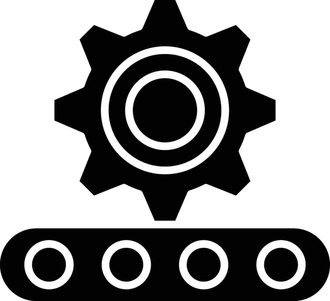 producción línea vector icono