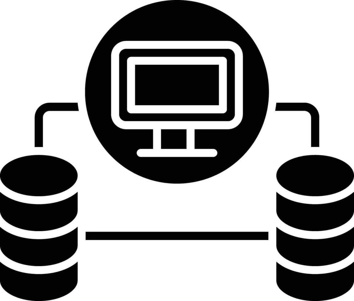 Database Network Vector Icon