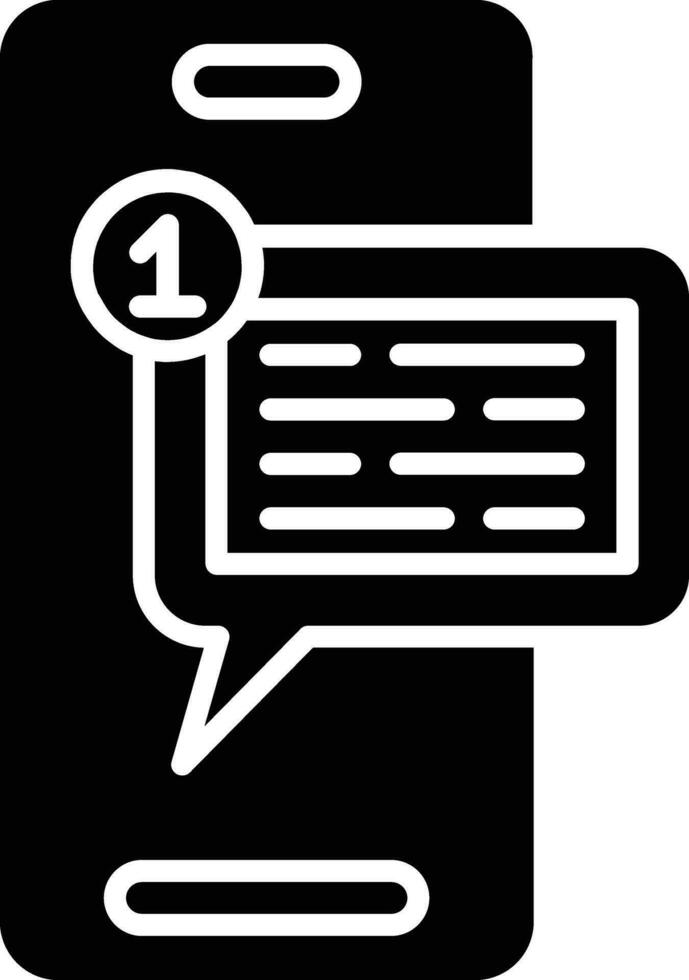SMS notificación vector icono