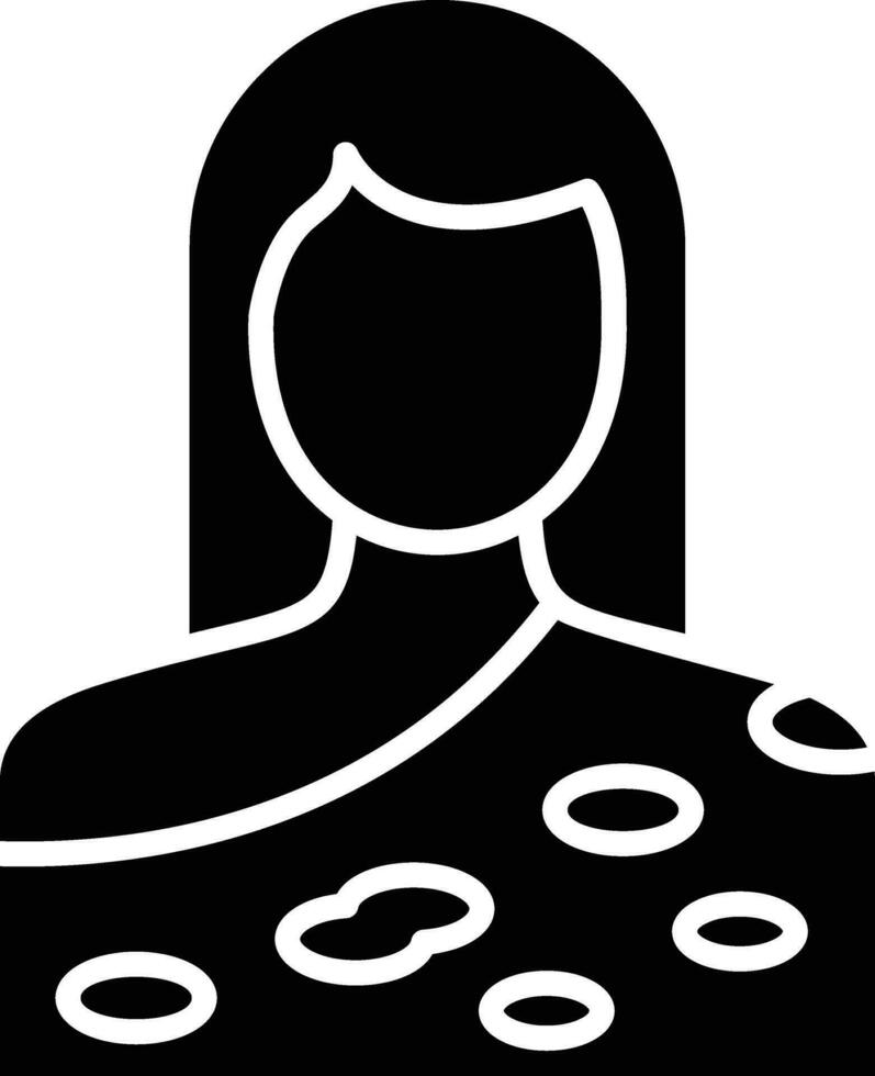 mujer de las cavernas vector icono