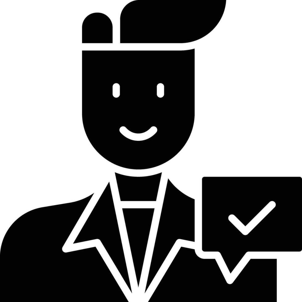 Sales Rep Female Vector Icon