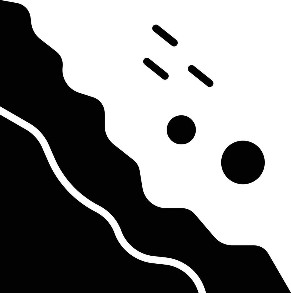 Snow Avalanche Vector Icon
