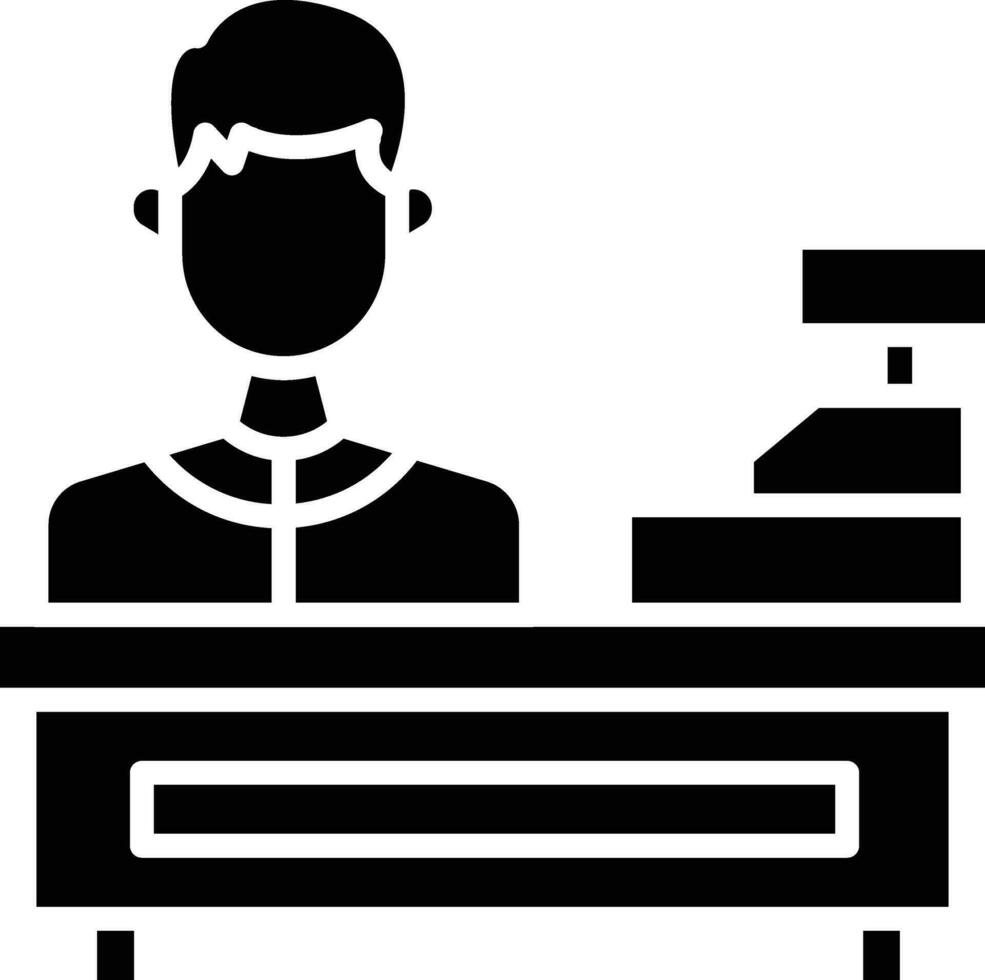 Cashier Vector Icon