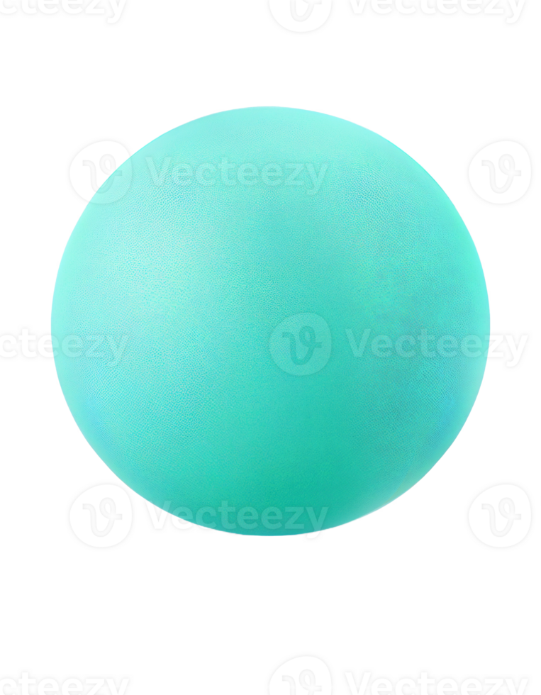 Kids light blue ball isolated on transparent background, created with generative AI png