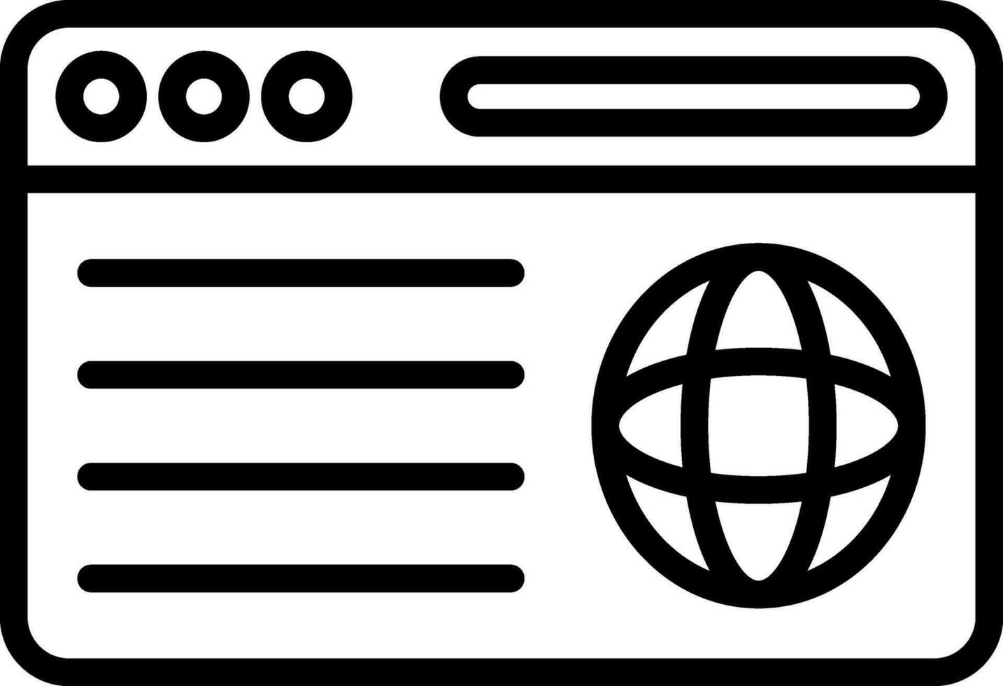Website Vector Icon Design