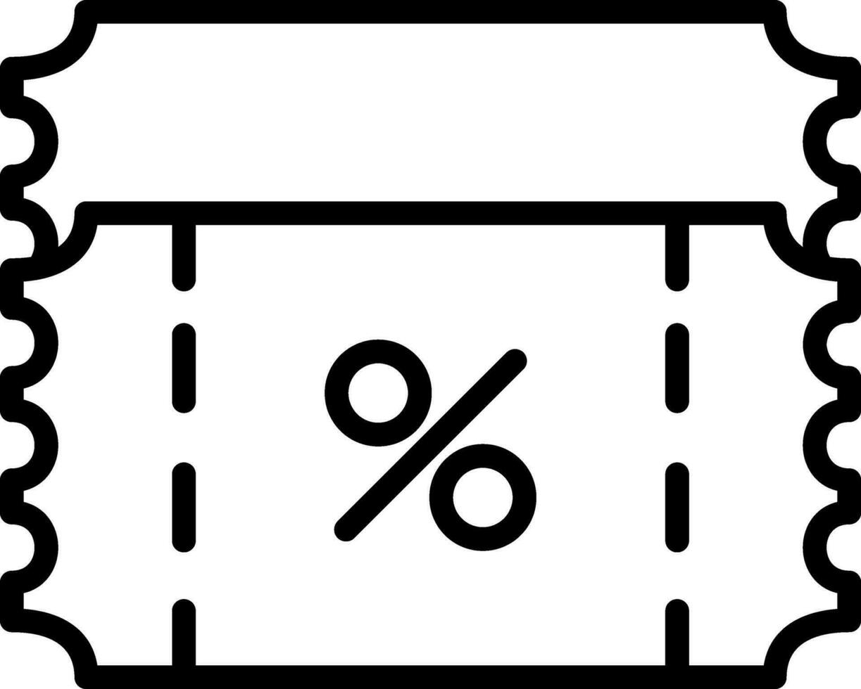 Ticket discount Vector Icon Design