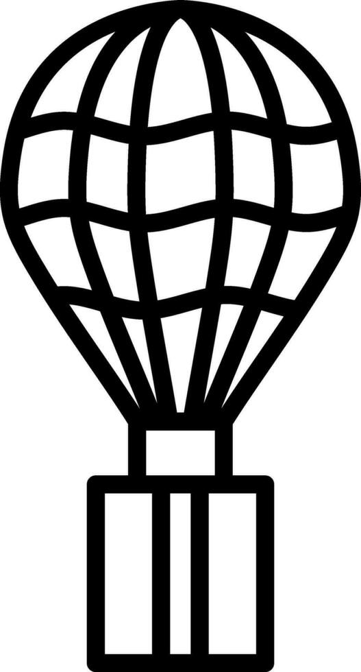 Hot air ballon Vector Icon Design