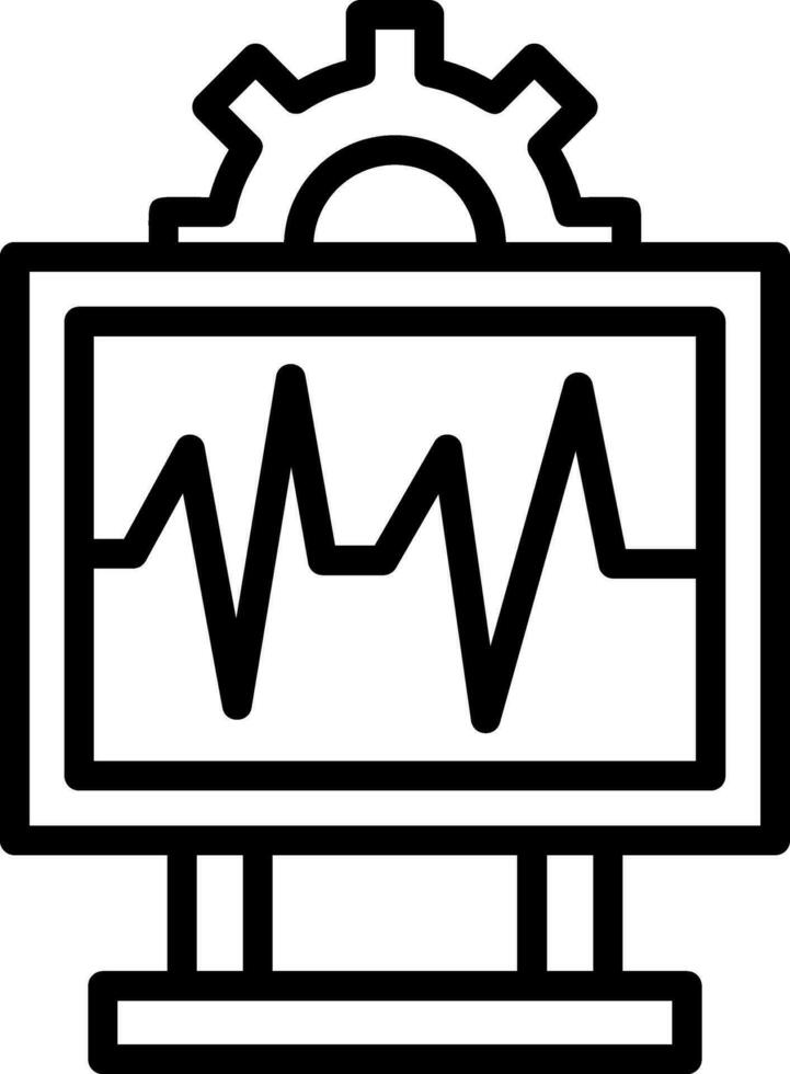 System Monitoring Vector Icon Design