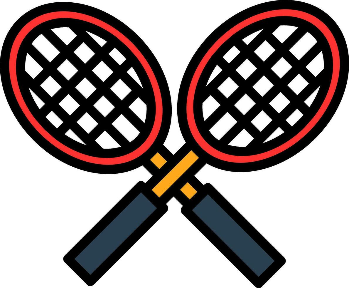 Tennis racket Vector Icon Design