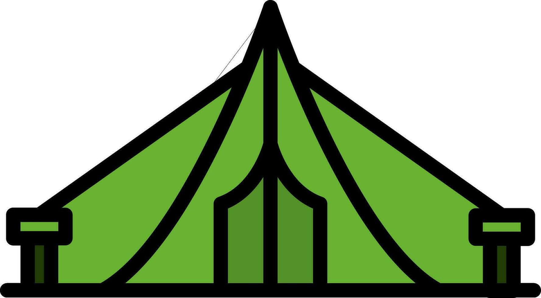 Tent Vector Icon Design