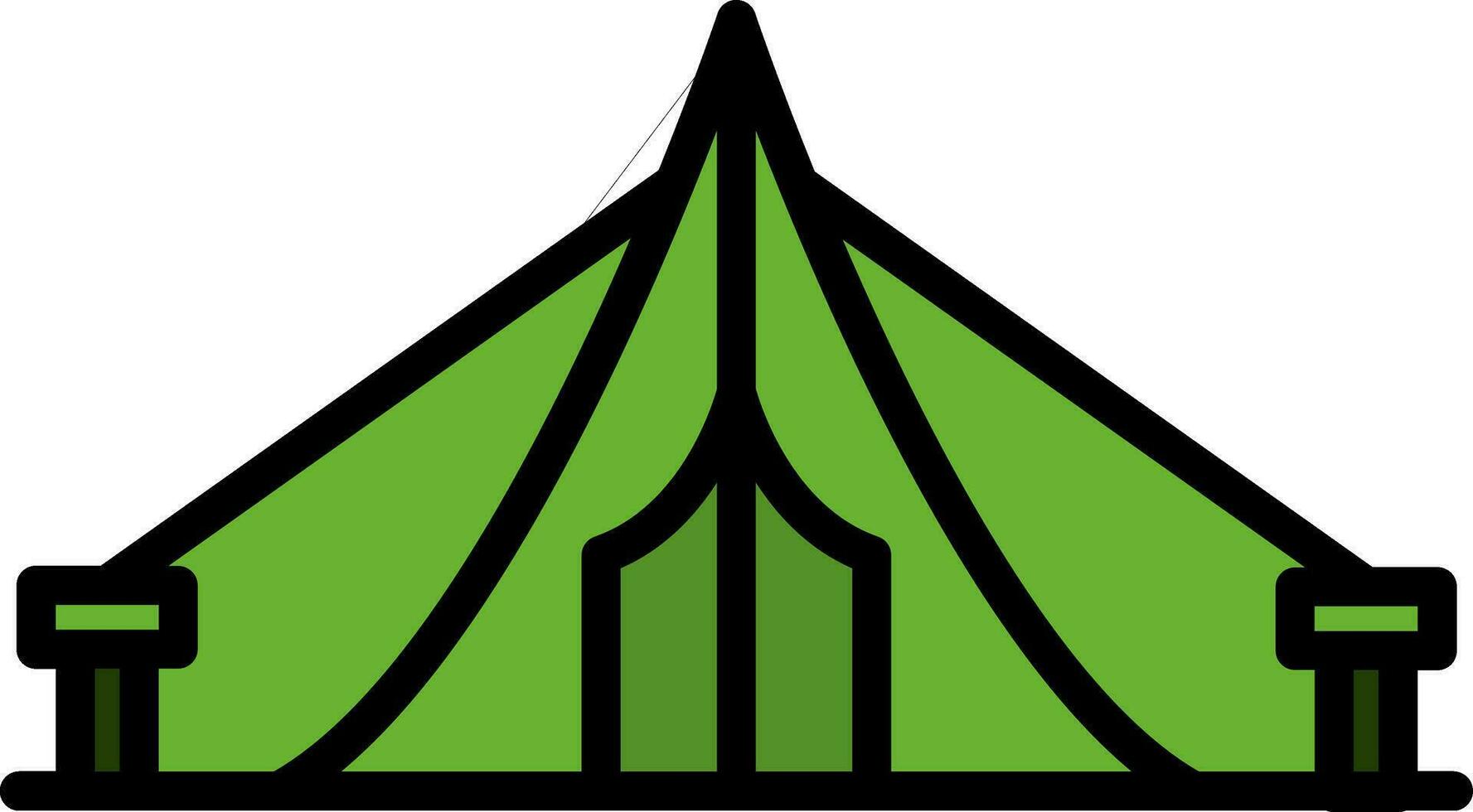 Tent Vector Icon Design