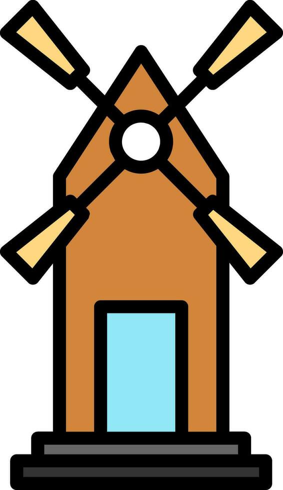 Windmill Vector Icon Design